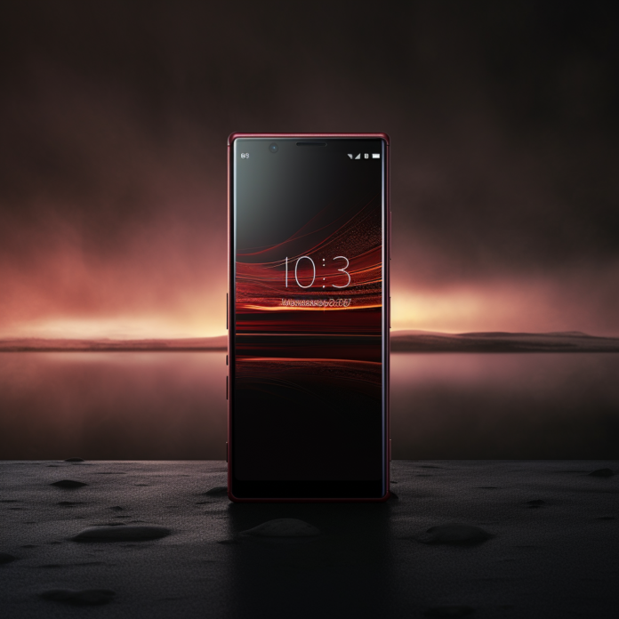 Sony Xperia 1 IV dark theme on beach