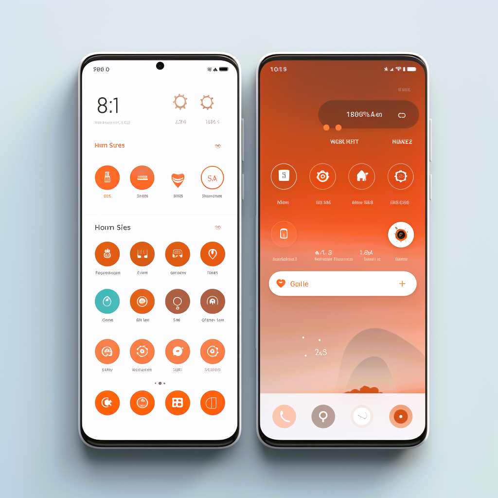 miui interface version 13 on 2 smartphones 