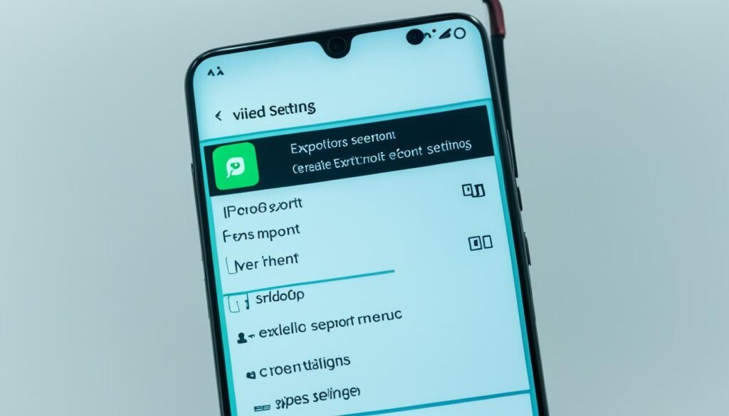 video edit settings on android 