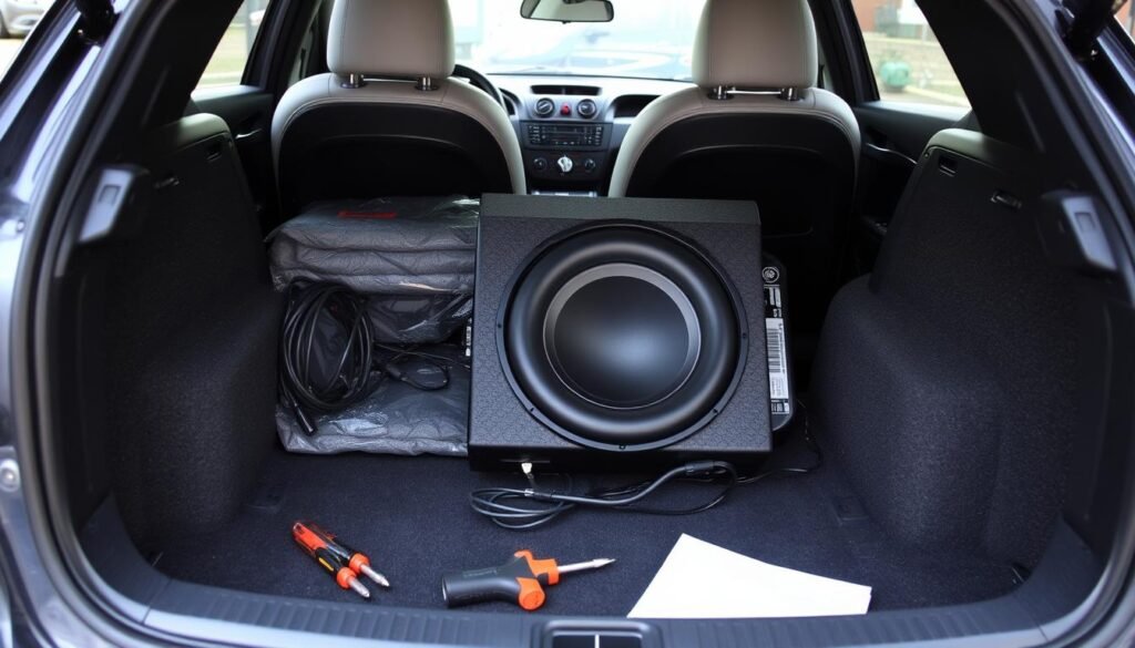 car subwoofer installation