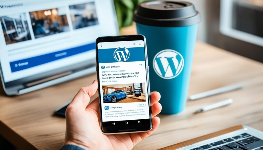 wordpress management on android phone