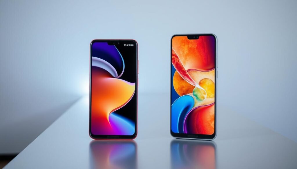 budget vs flagship smartphones image