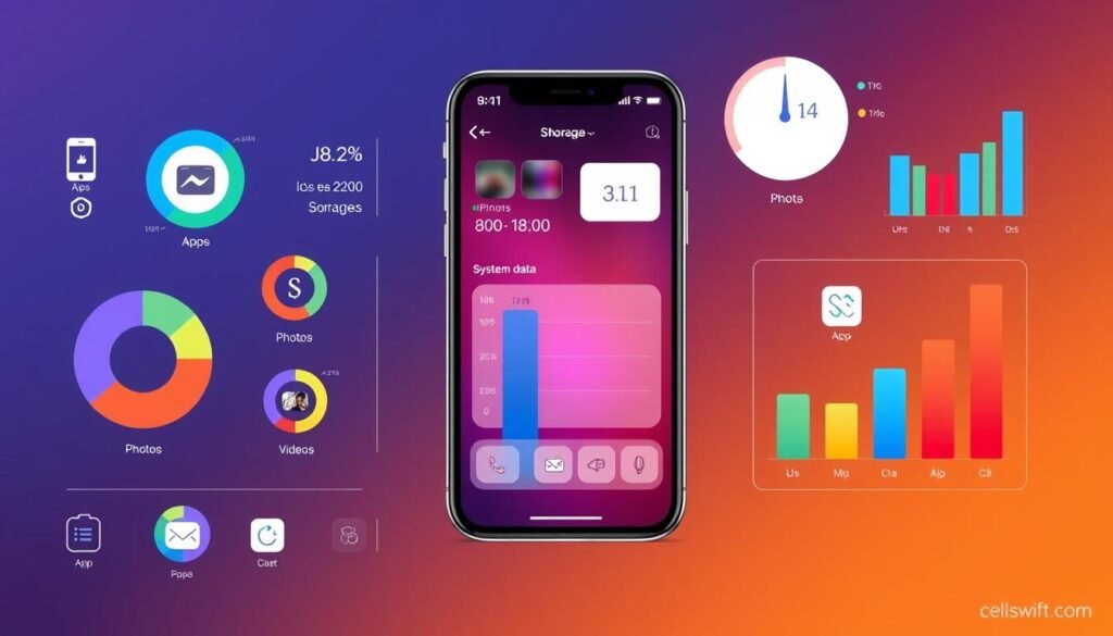 iPhone storage usage breakdown