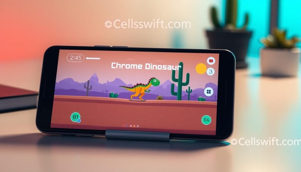 chrome dinosaur game on android