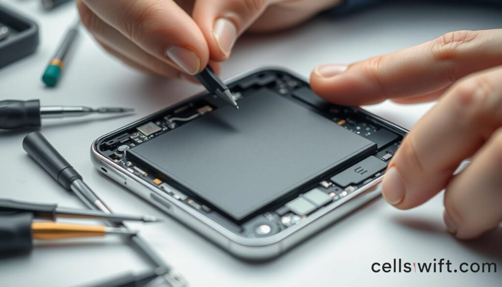 Replacing a smartphone battery