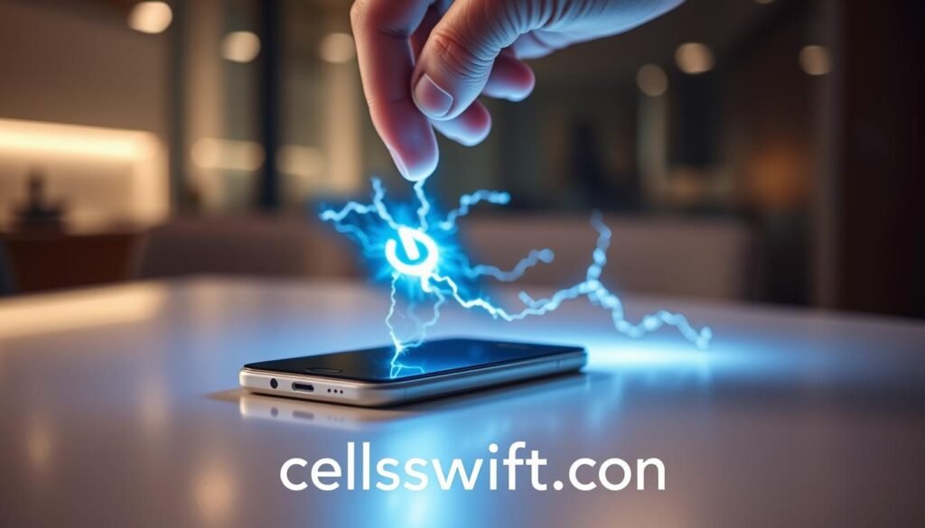 restarting smartphone to fix screen flickering