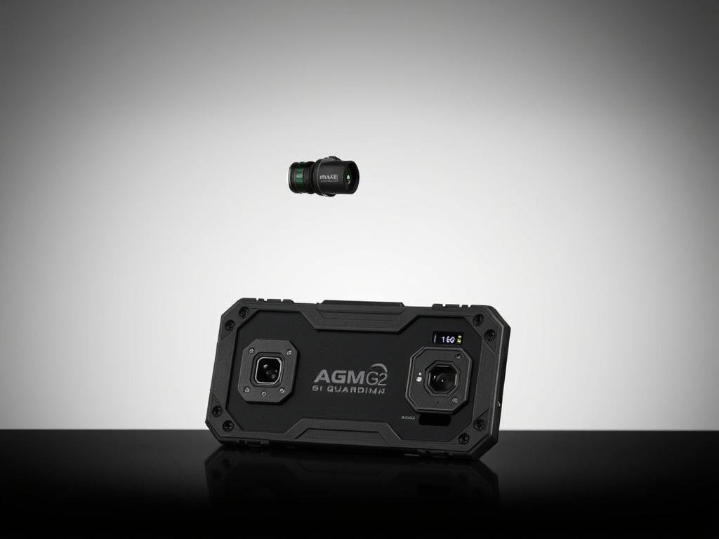 AGM G2 Guardian rugged smartphone with thermal monocular camera highlighted