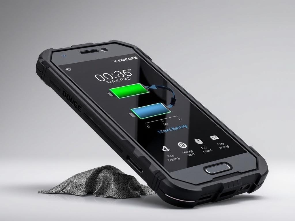 Doogee V Max Pro rugged smartphone highlighting its massive battery capacity