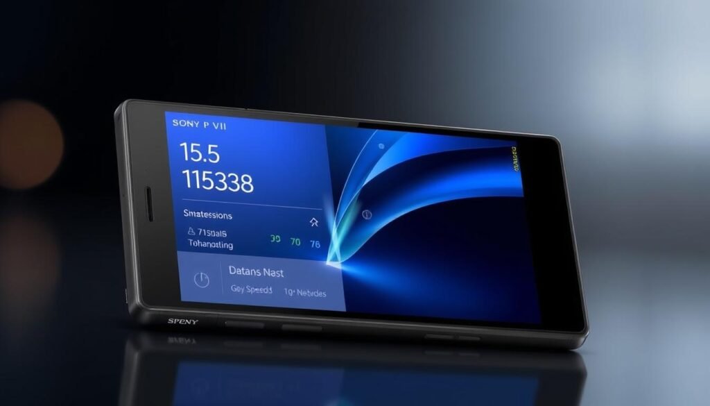 Sony Xperia 1 VII smartphone with Adaptive Signal Enhancement technology visualization